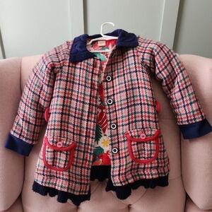 Wildflowers Size 4 Or 4t Winter Coat Jacket Smocked Brand Wild Flowers